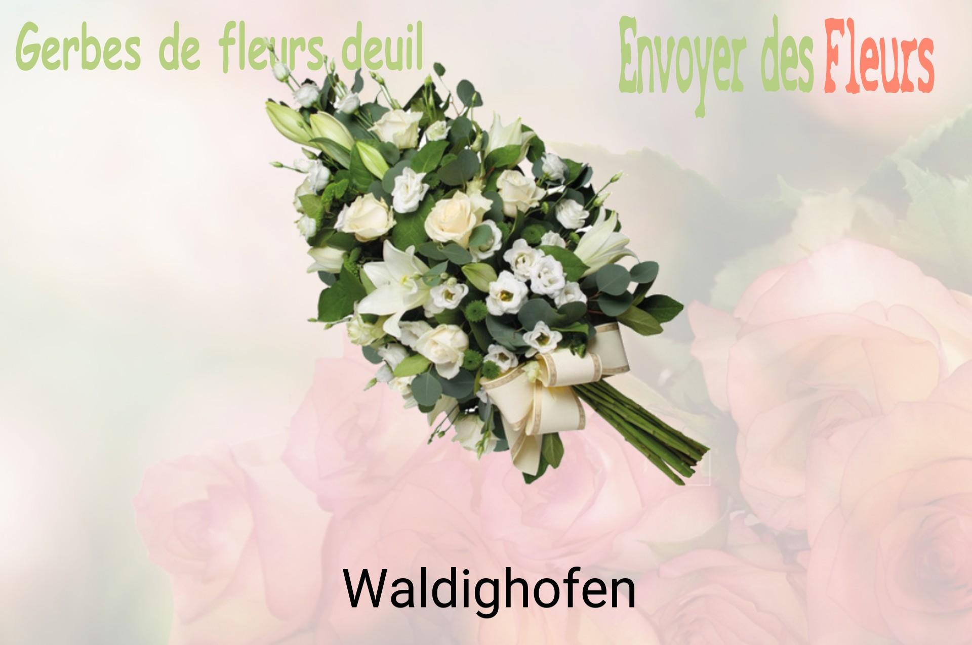 Gerbe de fleurs de deuil livrée à Waldighofen